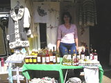 Selling honey and spirits at Medjugorje
