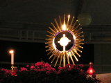 Evening adoration with Magna Monstrance