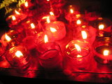 Candles before The Wooden Cross (detail)